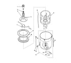 Kenmore 11049722992 agitator,basket, and tub diagram