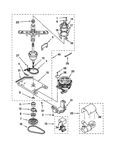 Transmission, motor, and pump