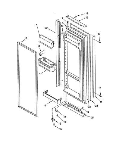 Refrigerator door