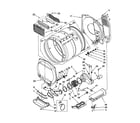 Whirlpool LTE6234DT2 dryer bulkhead diagram