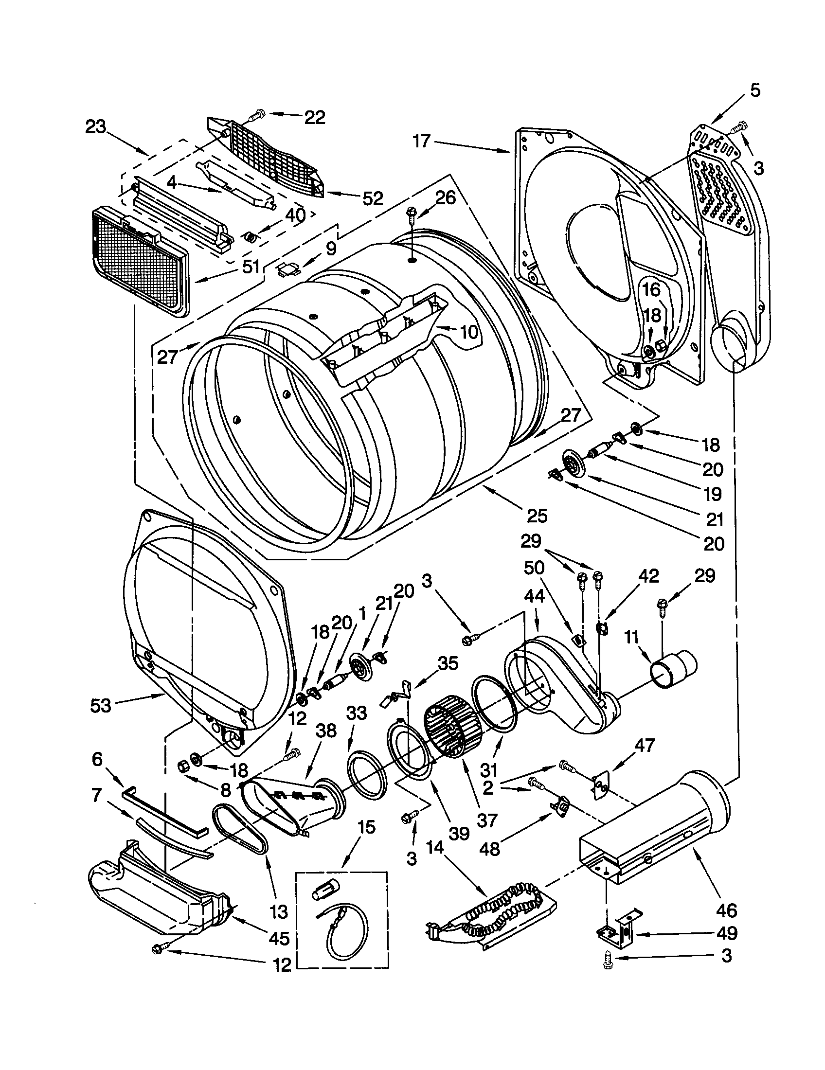 Dryer bulkhead