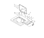 Whirlpool LTG6234DZ1 washer top and lid diagram