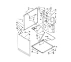 Whirlpool LTG6234DQ1 washer cabinet diagram