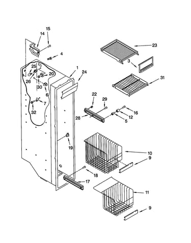 Freezer liner