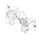 Dryer front panel and door
