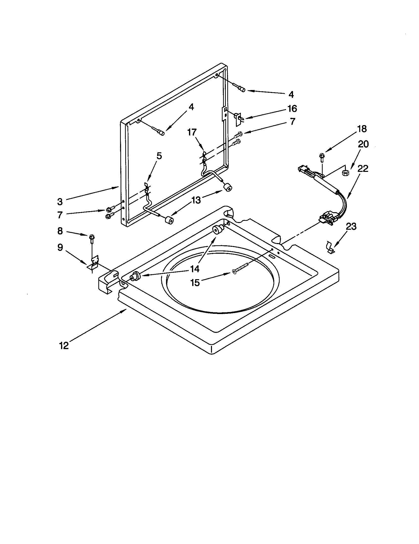 Washer top and lid