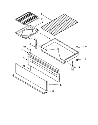 Drawer and broiler