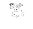 Whirlpool SF340BEHW1 drawer and broiler diagram