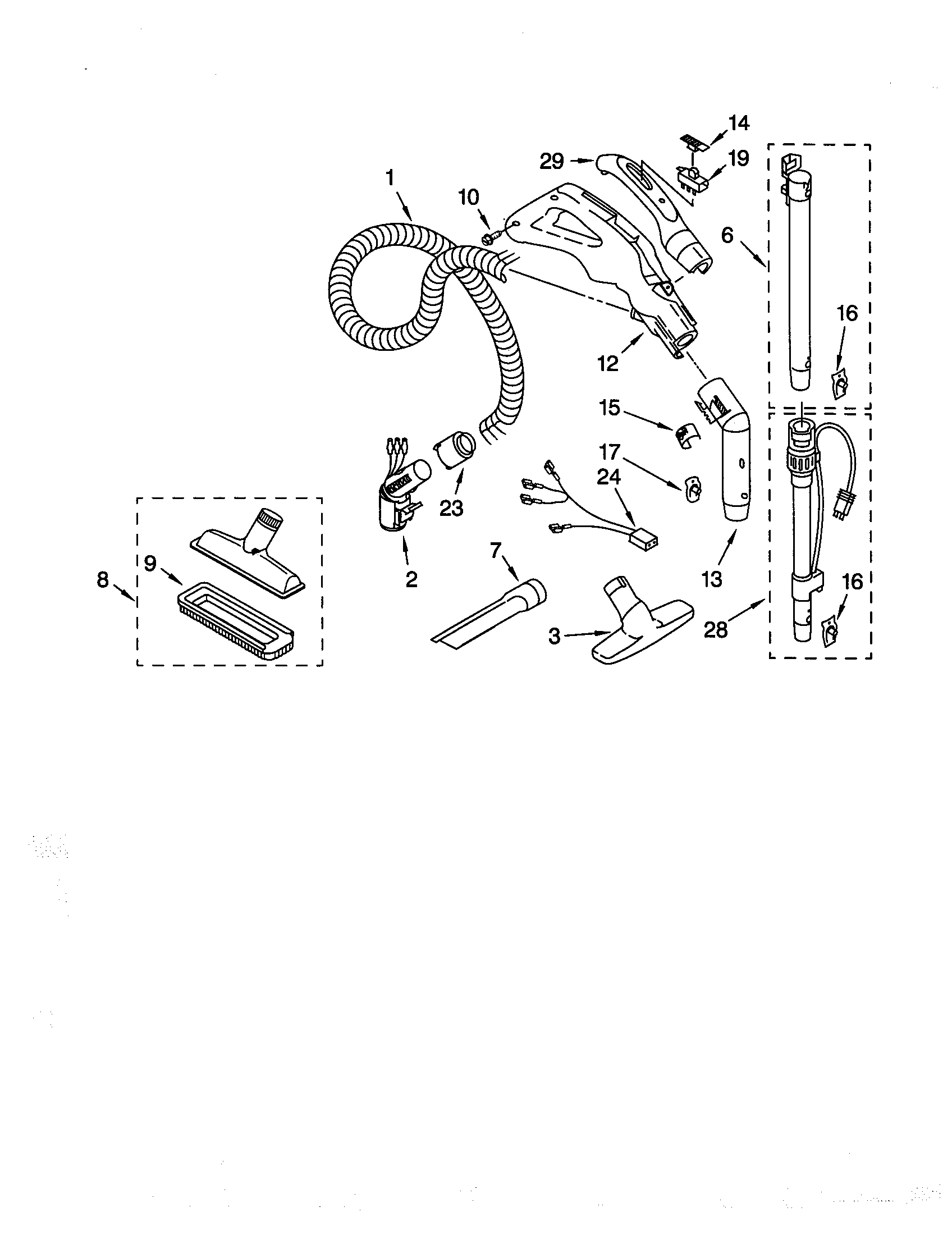 Hose and attachments