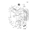 KitchenAid KUIS155HRS2 cabinet liner and door diagram