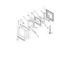 KitchenAid KEBS147DWH9 oven door diagram