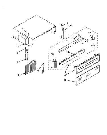 Top grille and unit cover