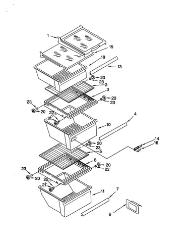 Refrigerator shelf