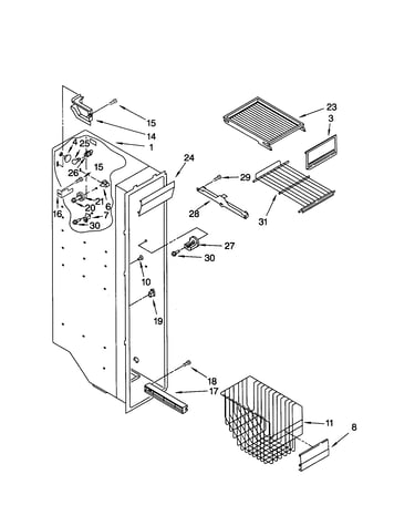 Freezer liner