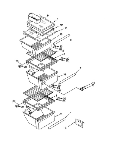 Refrigerator shelf
