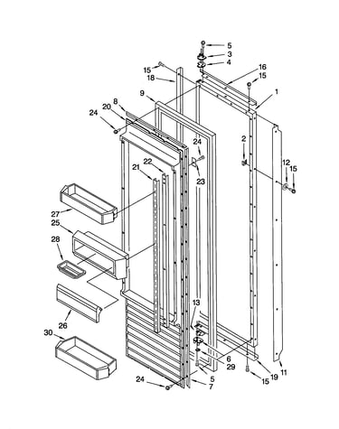 Refrigerator door