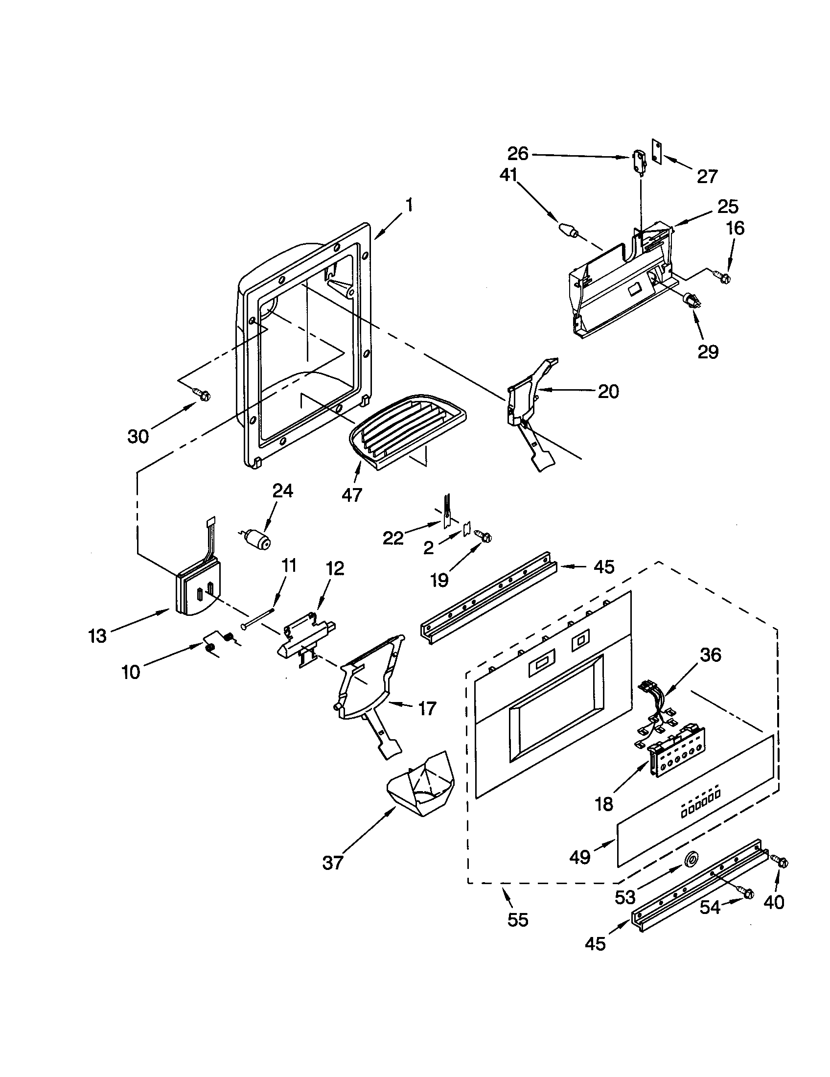 DISPENSER FRONT