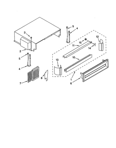 Top grille and unit cover
