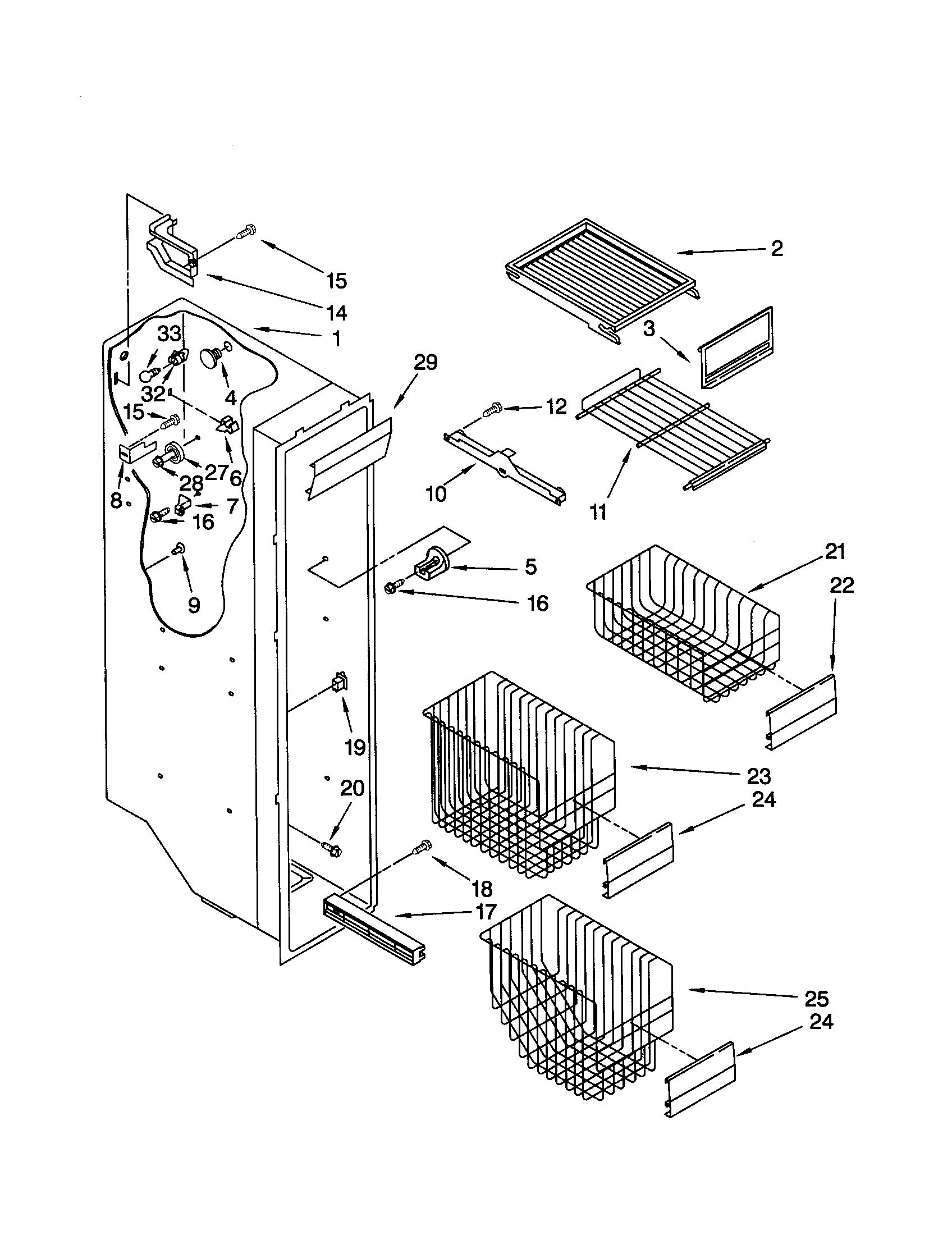 Freezer liner