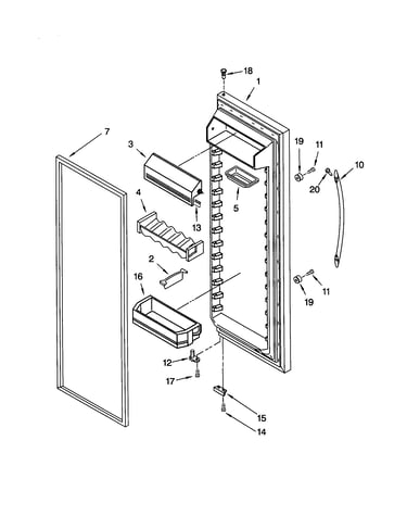 Refrigerator door