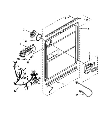 Door and latch