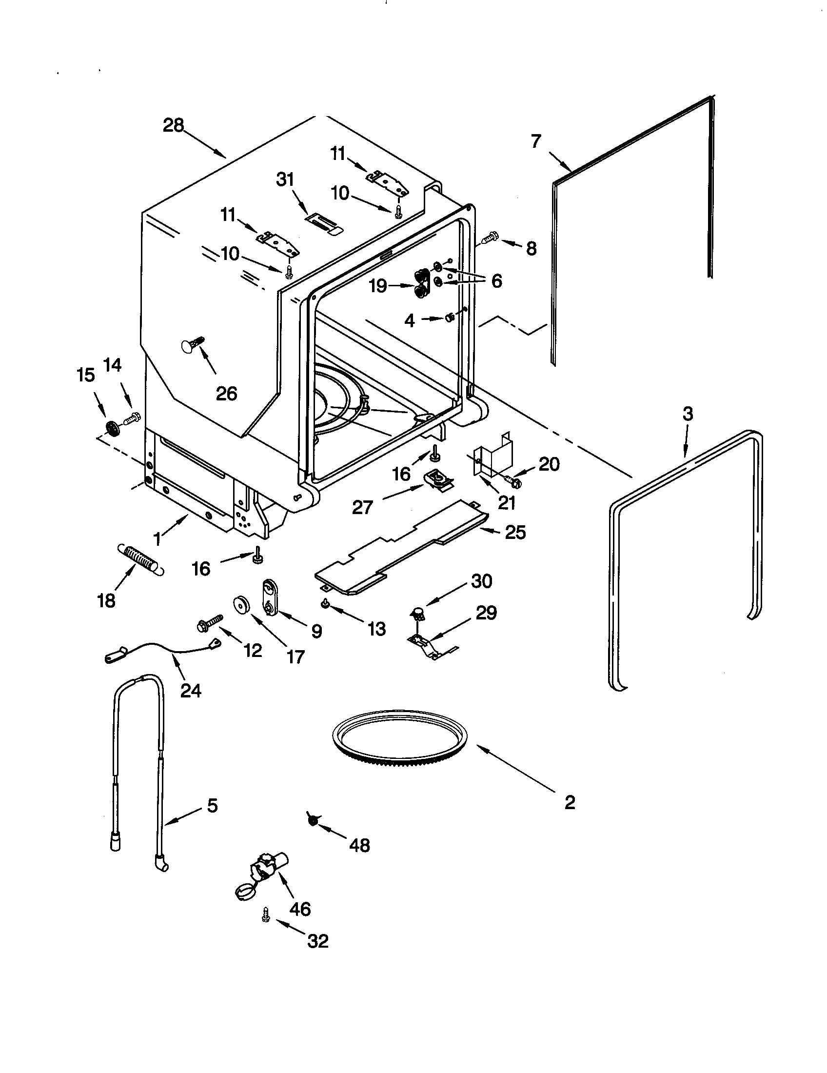 TUB AND FRAME