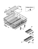 Upper rack and track
