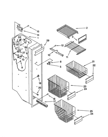 Freezer liner