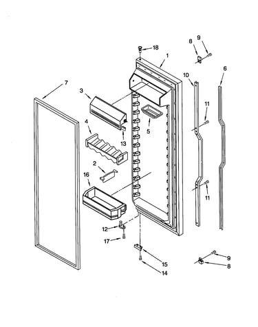 Refrigerator door