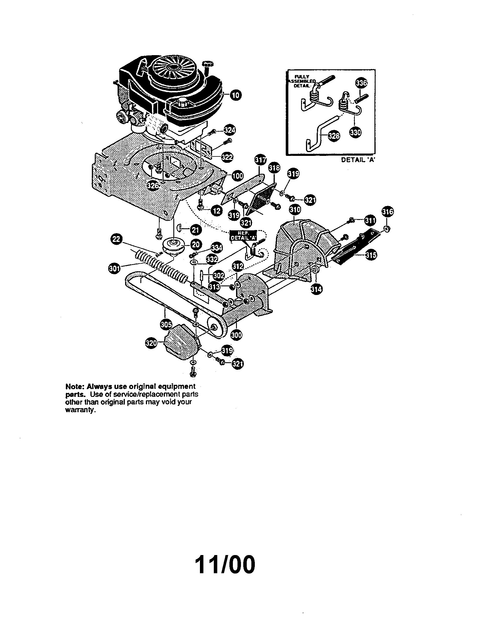 Engine/frame assembly