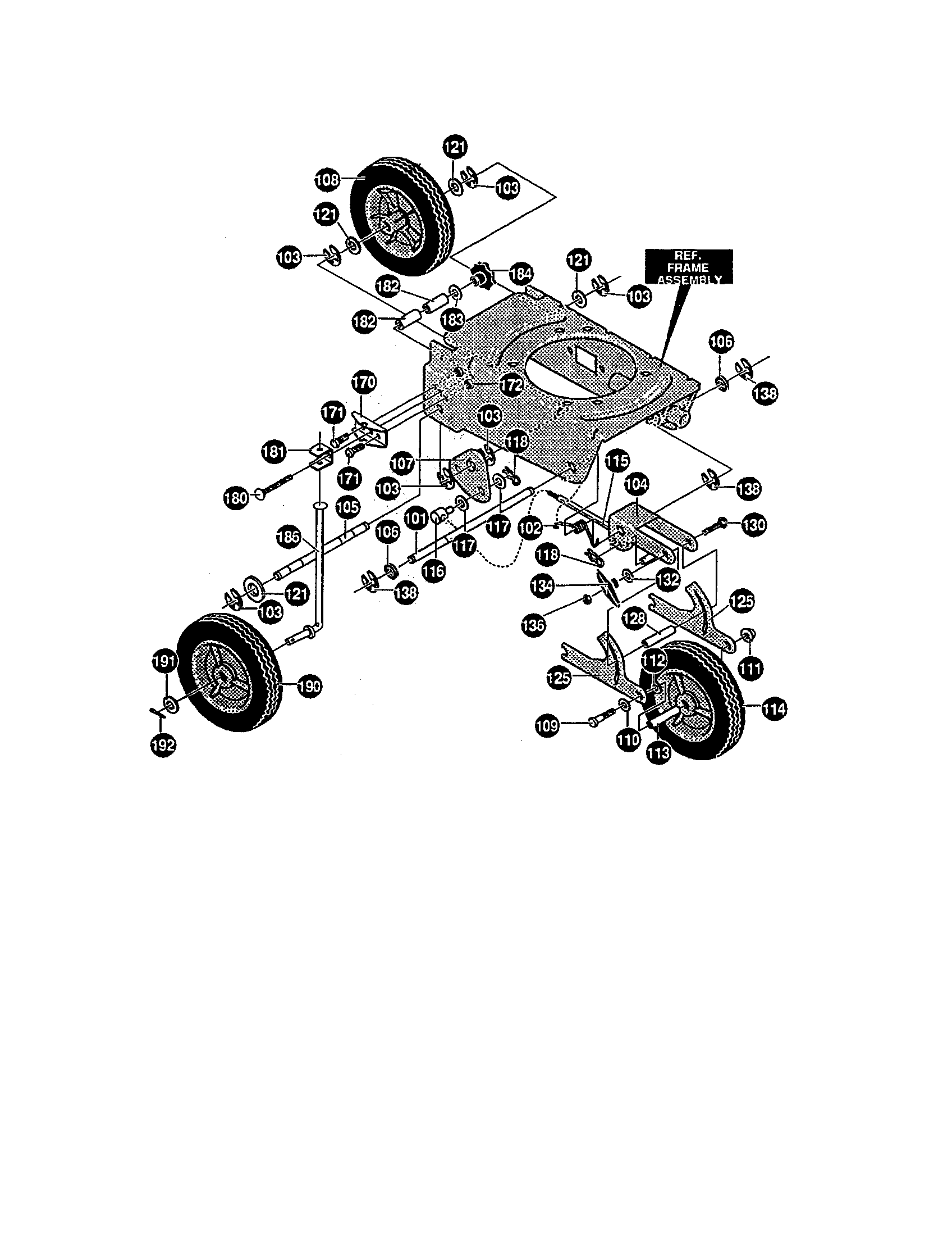 Wheels assembly