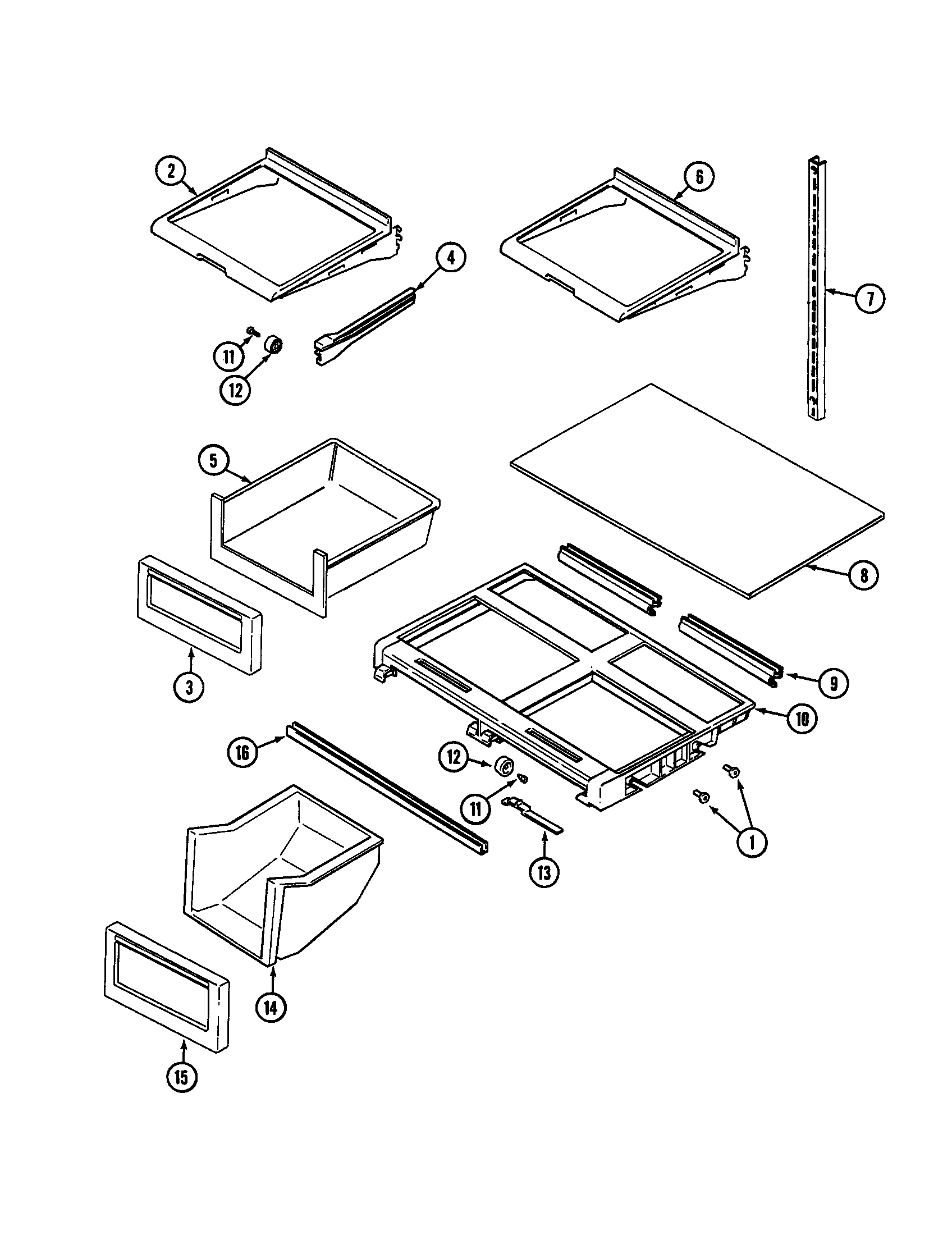 SHELVES AND ACCESSORIES