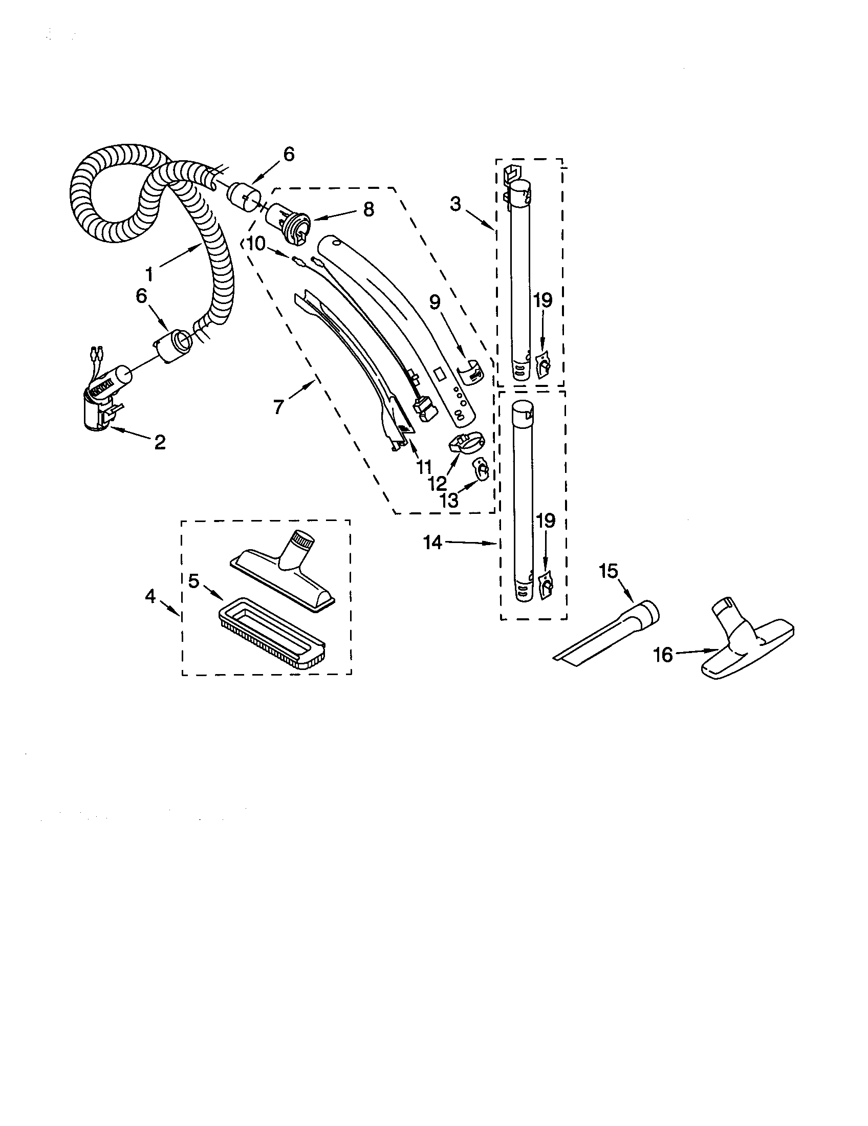 Hose and attachment