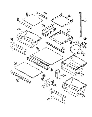 Shelves and accessories