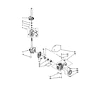 Kenmore 11020692001 brake/clutch/gearcase/motor/pump diagram