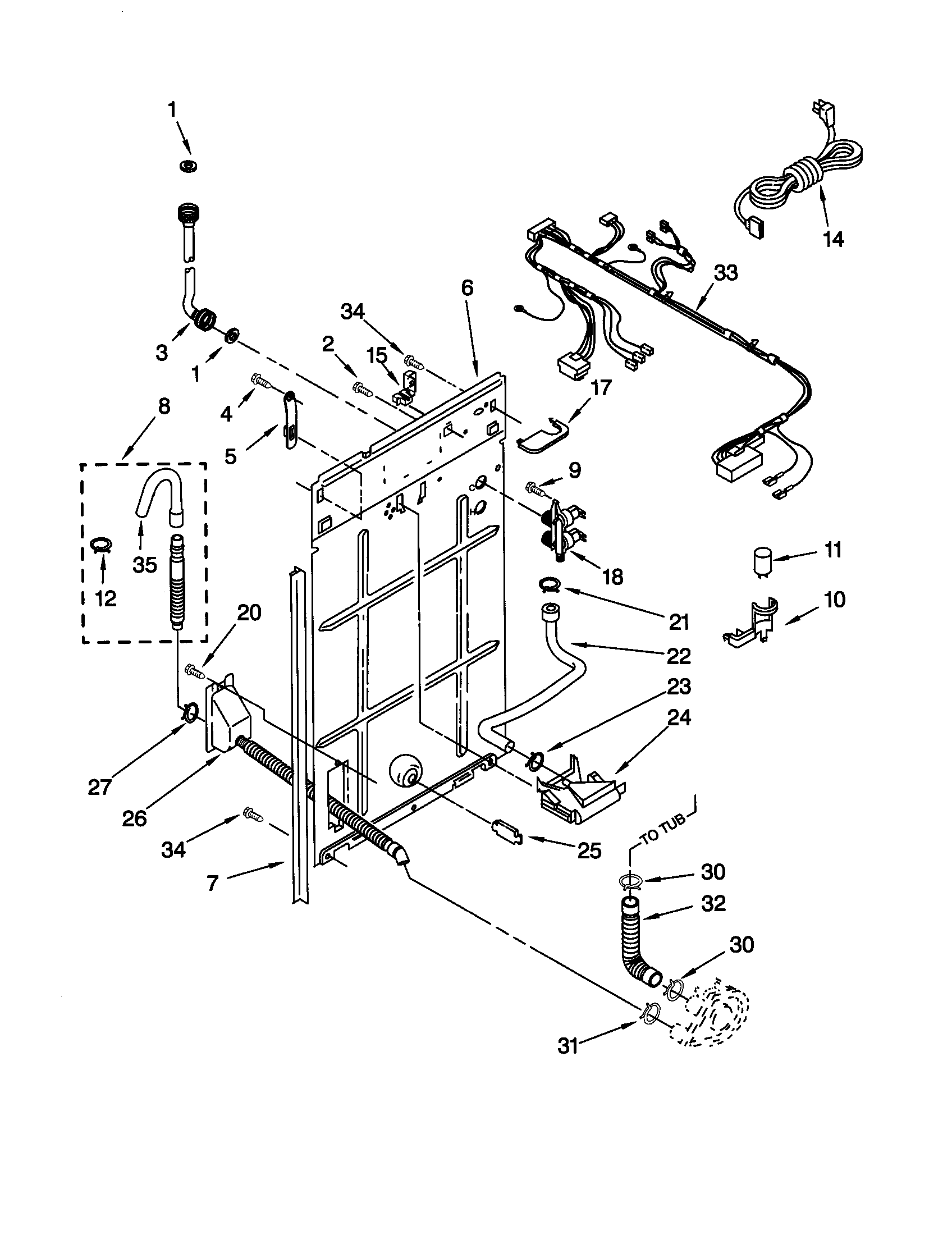 Rear panel