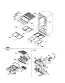 Interior cabinets/drain block