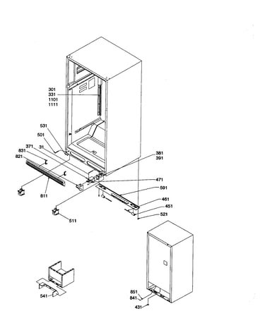 Ladders, lower cabinet