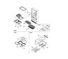 Amana BG21VW-P1325013WW shelving assembly diagram