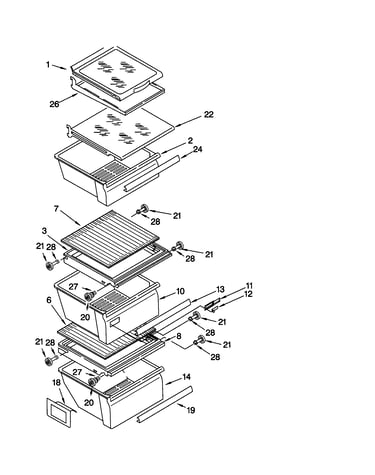 Refrigerator shelf