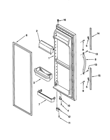 Refrigerator door