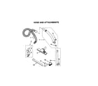 Kenmore 11627085791 hose and attachments diagram