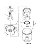 Agitator, basket and tub