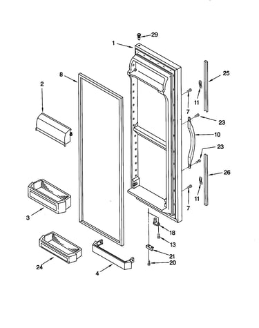 Refrigerator door