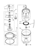 Agitator, basket and tub
