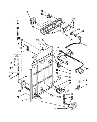 Control and rear panel