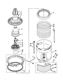 Washplate, basket and tub