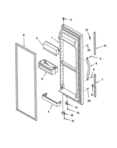 Refrigerator door
