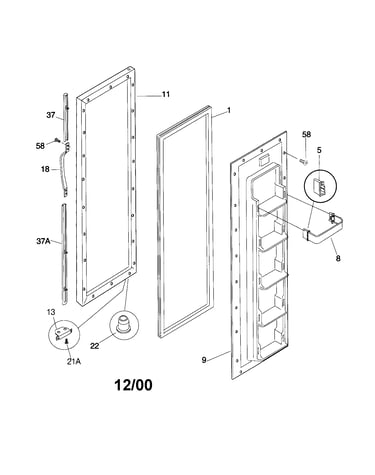 Freezer door