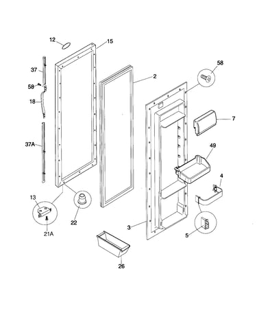 Refrigerator door